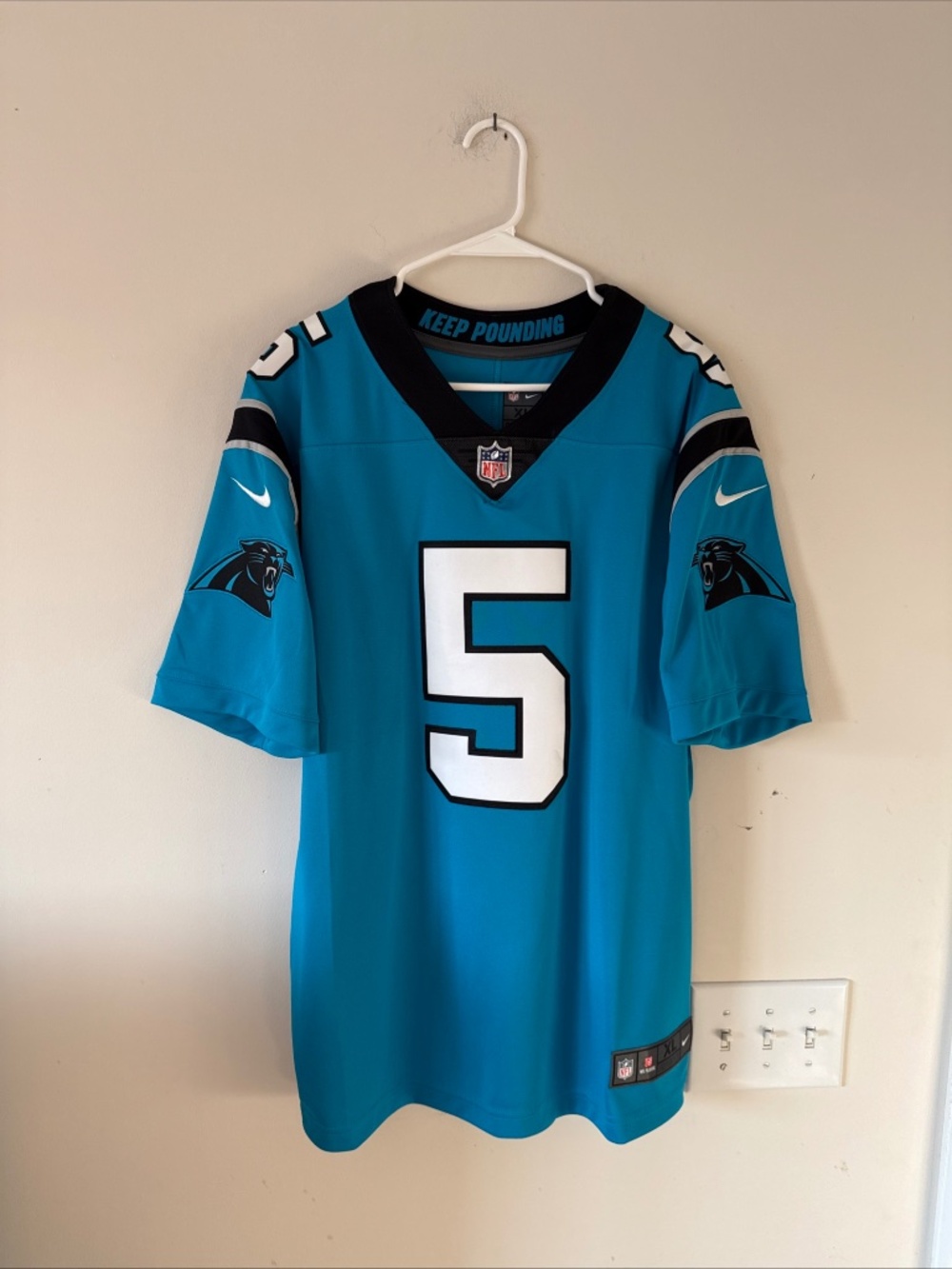 Men’s Nike Teddy Bridgewater #5 Carolina Panthers Vapor Lmtd Jersey Sz XL RARE